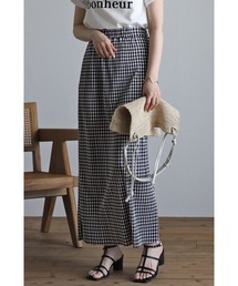 Bonjour Sagan | ギンガムチェック楊柳プリーツスカート(スカート)