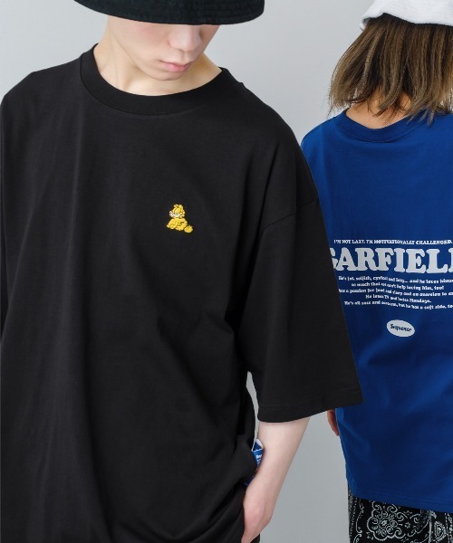 B ONE SOUL(ビーワンソウル)の「【Sequence by B ONE SOUL × GARFIELD】バックプリント ワンポイント Tシャツ(Tシャツ/カットソー・メンズ・ホワイト/ブラック/ブルー・LARGE/MEDIUM)」の3枚目の写真