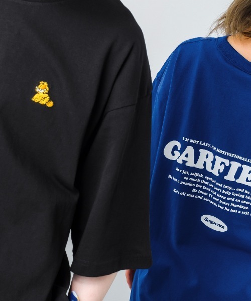 B ONE SOUL(ビーワンソウル)の「【Sequence by B ONE SOUL × GARFIELD】バックプリント ワンポイント Tシャツ(Tシャツ/カットソー・メンズ・ホワイト/ブラック/ブルー・LARGE/MEDIUM)」の16枚目の写真