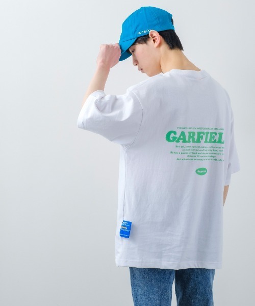 B ONE SOUL(ビーワンソウル)の「【Sequence by B ONE SOUL × GARFIELD】バックプリント ワンポイント Tシャツ(Tシャツ/カットソー・メンズ・ホワイト/ブラック/ブルー・LARGE/MEDIUM)」の13枚目の写真