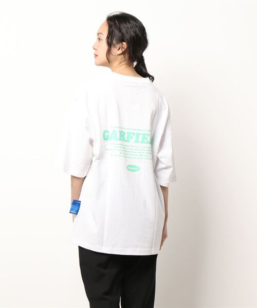 B ONE SOUL(ビーワンソウル)の「【Sequence by B ONE SOUL × GARFIELD】バックプリント ワンポイント Tシャツ(Tシャツ/カットソー・メンズ・ホワイト/ブラック/ブルー・LARGE/MEDIUM)」の15枚目の写真