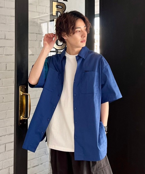 PBLIM(ページボーイリム)の「【PAGEBOYLIM】シシュウワークシャツ(シャツ/ブラウス・レディース・ベージュ/カーキ/ブルー・MEDIUM/LARGE)」の1枚目の写真