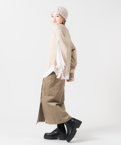 LAYMEE(レイミー)の「Layered thermal CS / レイヤードサーマルカットソー(Tシャツ/カットソー・レディース・ミント/アイボリー/ブラック・FREE)」の17枚目の写真