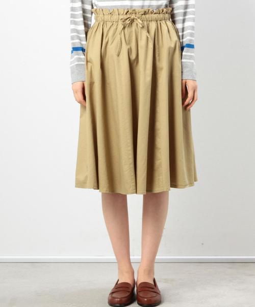 coen（コーエン）の「ギャザーフレアスカート（スカート・レディース・ベージュ/オリーブ/ネイビー・LARGE/MEDIUM）」の11枚目の写真