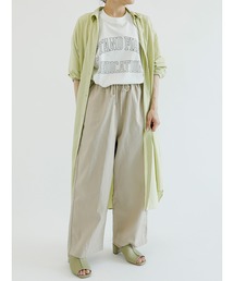 Samansa Mos2 blue | 【接触冷感】マルチスタイルシャツワンピース(シャツワンピース)