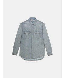 GOLDEN GOOSE Denim shirt light wash/all over strass