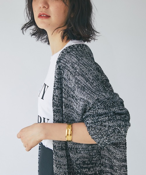 RIVE DROITE(リヴドロワ)の「サイドスリットニットカーディガン(カーディガン/ボレロ・レディース・ブラック/グレー/ベージュ・FREE)」の8枚目の写真