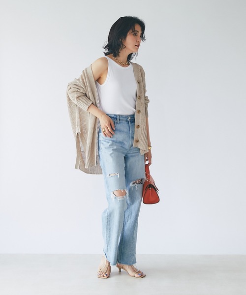 RIVE DROITE(リヴドロワ)の「サイドスリットニットカーディガン(カーディガン/ボレロ・レディース・ブラック/グレー/ベージュ・FREE)」の13枚目の写真