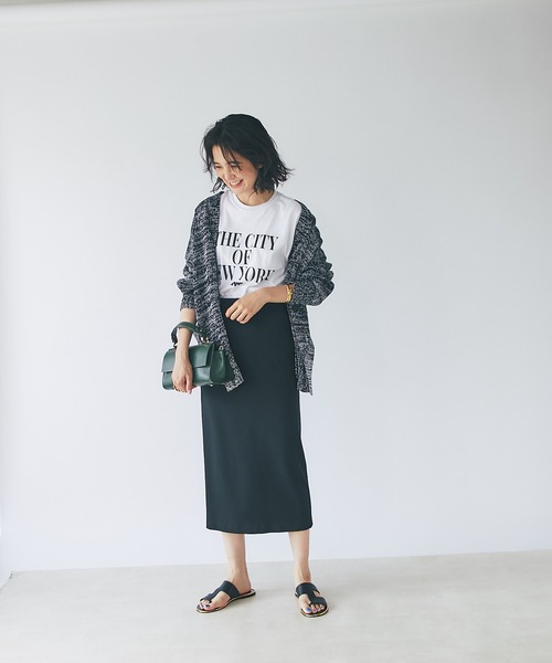 RIVE DROITE(リヴドロワ)の「サイドスリットニットカーディガン(カーディガン/ボレロ・レディース・ブラック/グレー/ベージュ・FREE)」の15枚目の写真