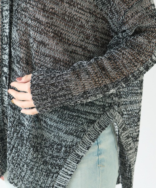 RIVE DROITE(リヴドロワ)の「サイドスリットニットカーディガン(カーディガン/ボレロ・レディース・ブラック/グレー/ベージュ・FREE)」の22枚目の写真