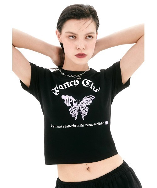 FANCY CLUB（ファンシークラブ）の「A'GEM/9 × .kom『 FANCY CLUB/ファンシークラブ』PAVILION STANDARD TEE /パブリオン スタンダード 半袖Tシャツ（Tシャツ/カットソー・レディース・ホワイト/チャコールグレー/ブラック・FREE）」の9枚目の写真