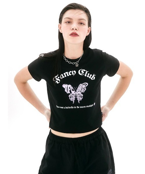 FANCY CLUB（ファンシークラブ）の「A'GEM/9 × .kom『 FANCY CLUB/ファンシークラブ』PAVILION STANDARD TEE /パブリオン スタンダード 半袖Tシャツ（Tシャツ/カットソー・レディース・ホワイト/チャコールグレー/ブラック・FREE）」の12枚目の写真