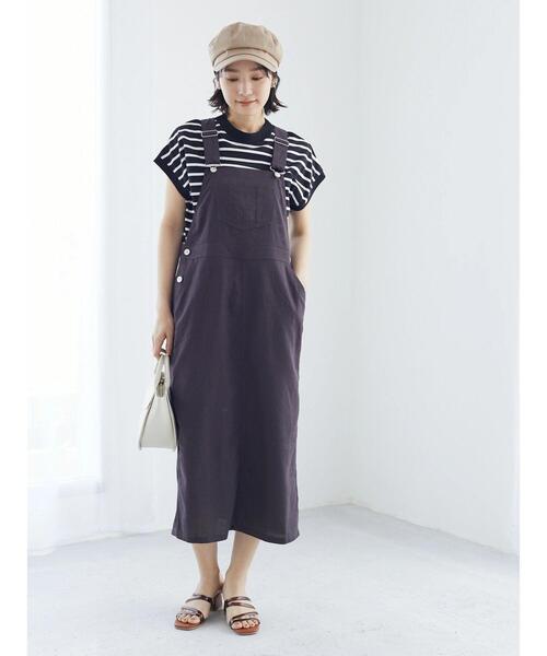 Petit fleur（プチフルール）の「・Petit Fleur ボーダーモックネックTシャツ（Tシャツ/カットソー・レディース・ブラック/オフホワイト・FREE）」の10枚目の写真