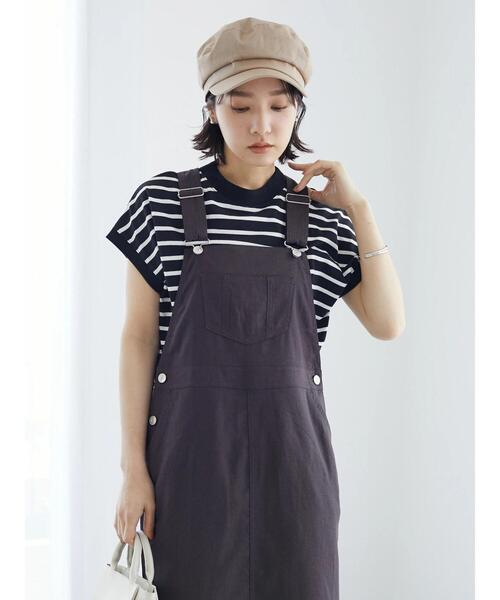 Petit fleur（プチフルール）の「・Petit Fleur ボーダーモックネックTシャツ（Tシャツ/カットソー・レディース・ブラック/オフホワイト・FREE）」の13枚目の写真