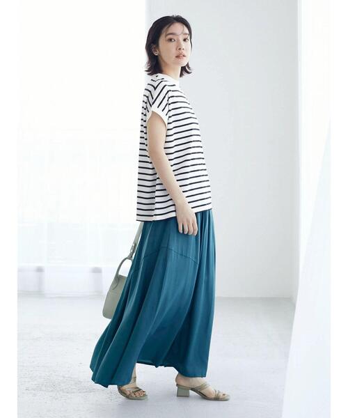 Petit fleur（プチフルール）の「・Petit Fleur ボーダーモックネックTシャツ（Tシャツ/カットソー・レディース・ブラック/オフホワイト・FREE）」の16枚目の写真