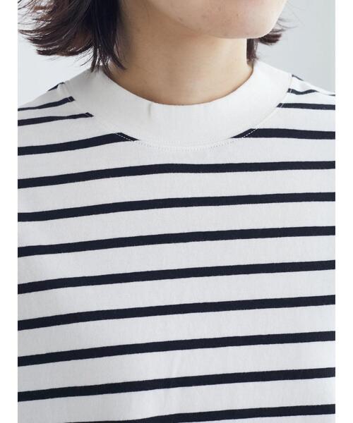 Petit fleur（プチフルール）の「・Petit Fleur ボーダーモックネックTシャツ（Tシャツ/カットソー・レディース・ブラック/オフホワイト・FREE）」の20枚目の写真