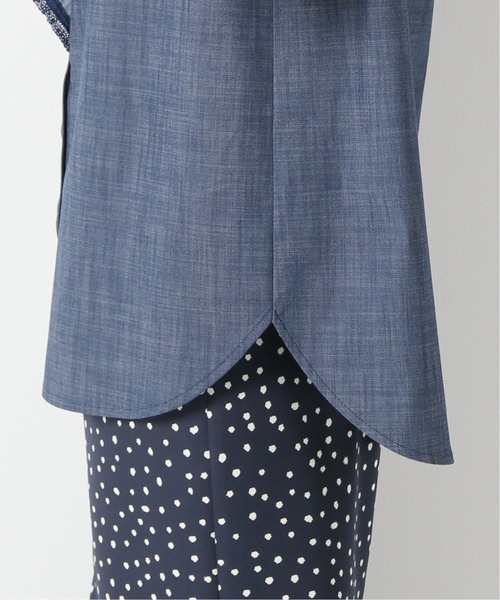 美品 イエナ IENA スラブシャンブレー レース ブラウス IENA - 美品 イエナ IENA スラブシャンブレー レース ブラウスの通販