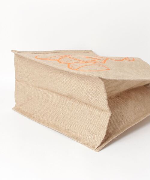 TMT(ティーエムティー)の「NATURAL JUTE BAG(TMT BEAR)(トートバッグ・メンズ・オレンジ/ブラウン/ネイビー・FREE)」の14枚目の写真