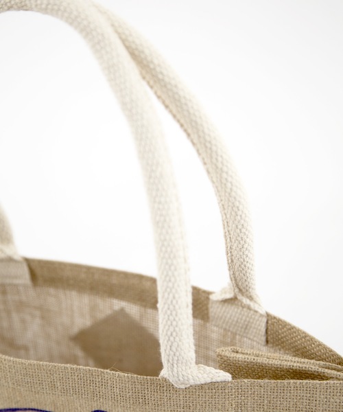 TMT(ティーエムティー)の「NATURAL JUTE BAG(TMT BEAR)(トートバッグ・メンズ・オレンジ/ブラウン/ネイビー・FREE)」の6枚目の写真