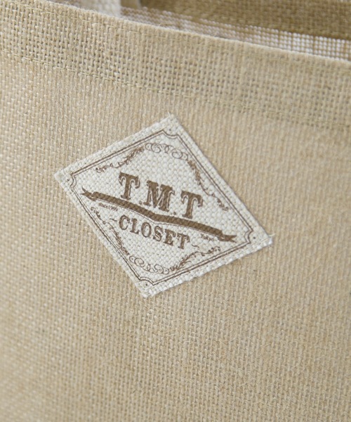 TMT(ティーエムティー)の「NATURAL JUTE BAG(TMT BEAR)(トートバッグ・メンズ・オレンジ/ブラウン/ネイビー・FREE)」の13枚目の写真