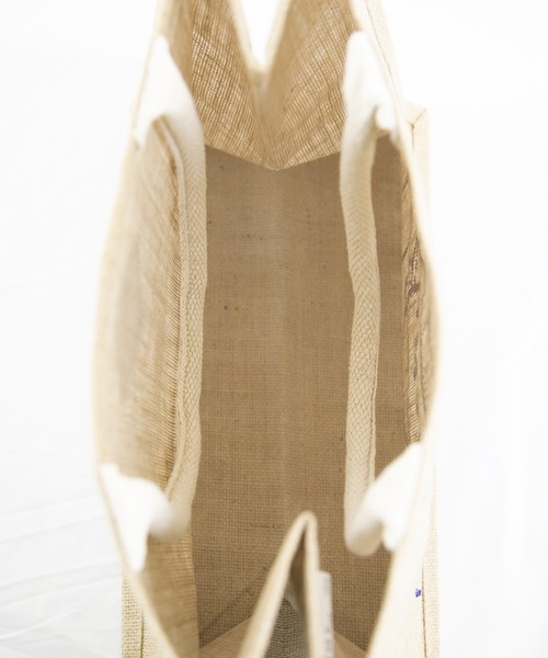 TMT(ティーエムティー)の「NATURAL JUTE BAG(TMT BEAR)(トートバッグ・メンズ・オレンジ/ブラウン/ネイビー・FREE)」の9枚目の写真