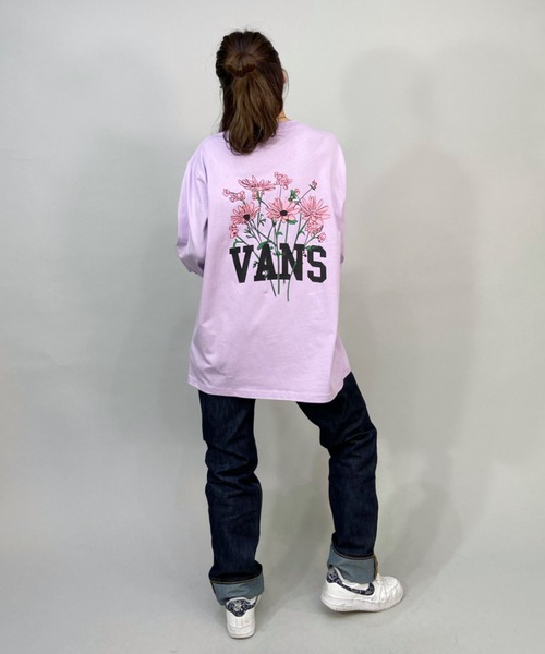 tシャツ VANS/ヴァンズ  M VANS GRAND PRIX LS TEE ロンT バックプリント レディース VANS tシャツ VANS/ヴァンズ M GRAND PRIX LS TEE ロンT バック