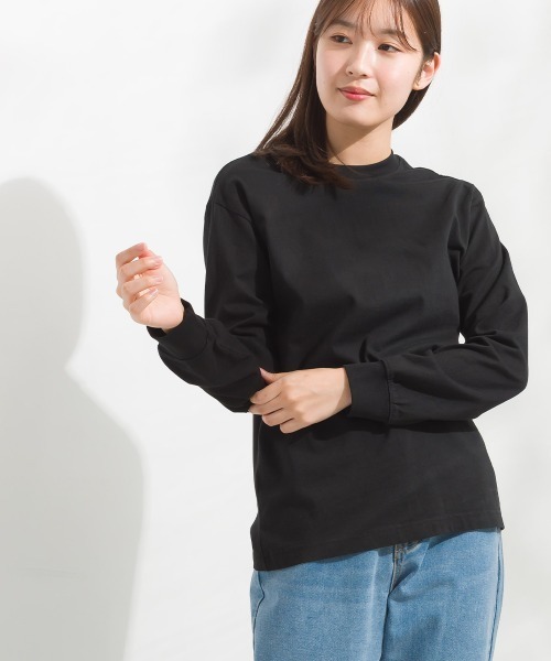 OMNES（オムネス）の「ユニセックス バイオポリウォッシュ 綿100％プリント長袖Tシャツ（Tシャツ/カットソー・レディース・ホワイト/ブラック/ピンクベージュ/チャコール・SMALL/MEDIUM/LARGE/X-LARGE）」の15枚目の写真