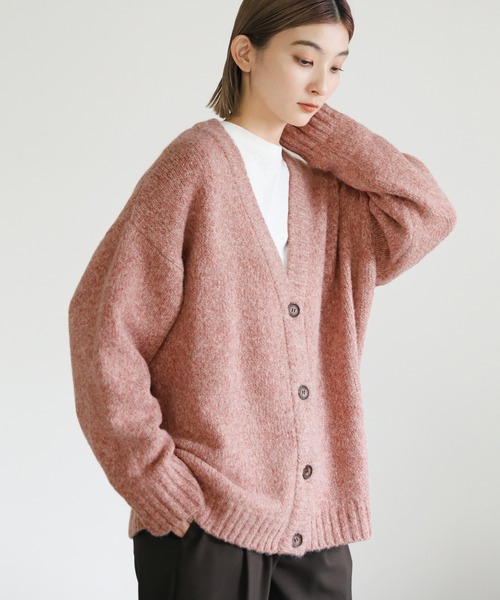 【新品未使用タグ付き】モカ　カーディガン select MOCA（セレクトモカ）の「ミックス編みニットカーディガン