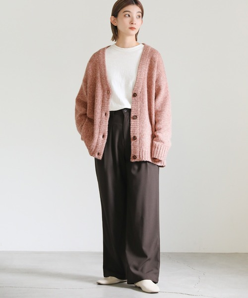 select MOCA（セレクトモカ）の「ミックス編みニットカーディガン