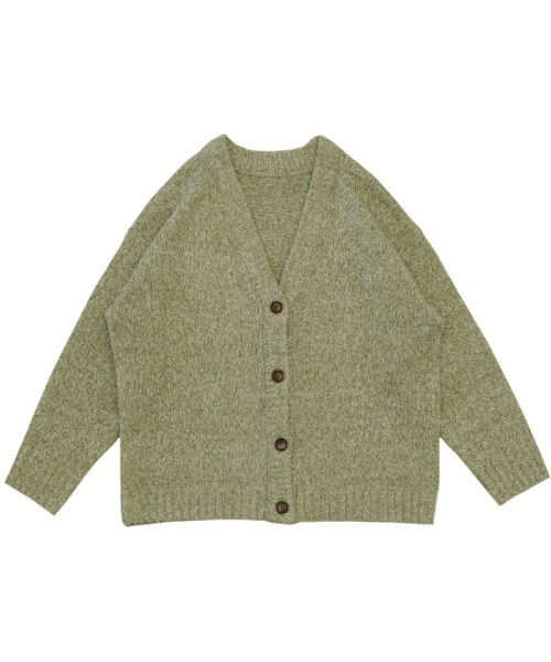 select MOCA（セレクトモカ）の「ミックス編みニットカーディガン