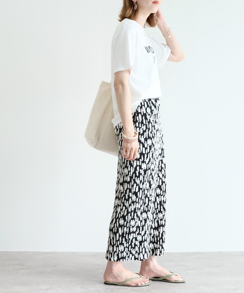 reca（レカ）の「アニマル柄プリントプリーツスカート（スカート・レディース・ブラック/アイボリー/グレー系/ブラック系その他/ブラック系その他2/ベージュ系その他2・FREE）」の11枚目の写真