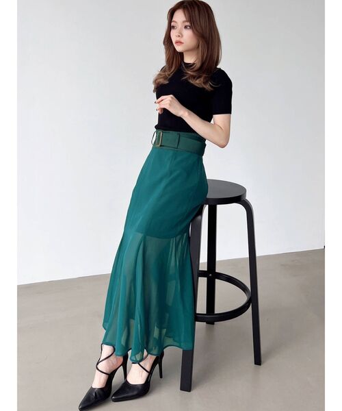 RESEXXY（リゼクシー）の「バスト切替2wayニットトップス（ニット/セーター・レディース・ブラック/ホワイト/ベージュ/ブラウン・FREE）」の10枚目の写真