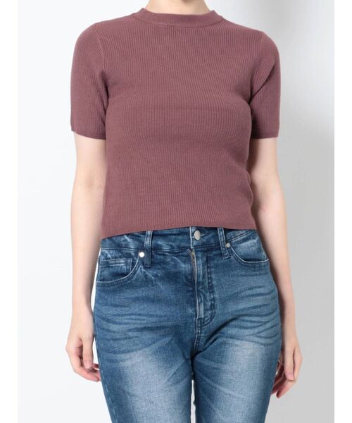 RESEXXY（リゼクシー）の「バスト切替2wayニットトップス（ニット/セーター・レディース・ブラック/ホワイト/ベージュ/ブラウン・FREE）」の9枚目の写真