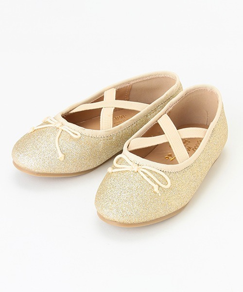 petit main(プティマイン)の「バレエシューズ(バレエシューズ・キッズ・ゴールド/ブラック/プラム・15cm/16cm/14cm/17cm/18cm)」の3枚目の写真