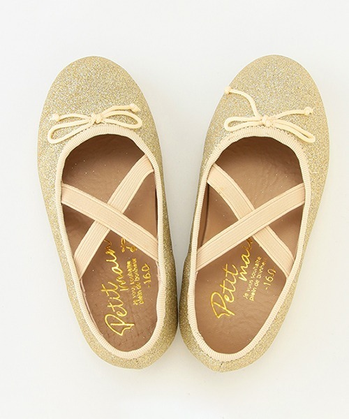 petit main(プティマイン)の「バレエシューズ(バレエシューズ・キッズ・ゴールド/ブラック/プラム・15cm/16cm/14cm/17cm/18cm)」の11枚目の写真