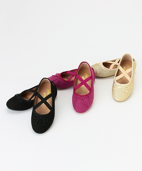 petit main(プティマイン)の「バレエシューズ(バレエシューズ・キッズ・ゴールド/ブラック/プラム・15cm/16cm/14cm/17cm/18cm)」の13枚目の写真