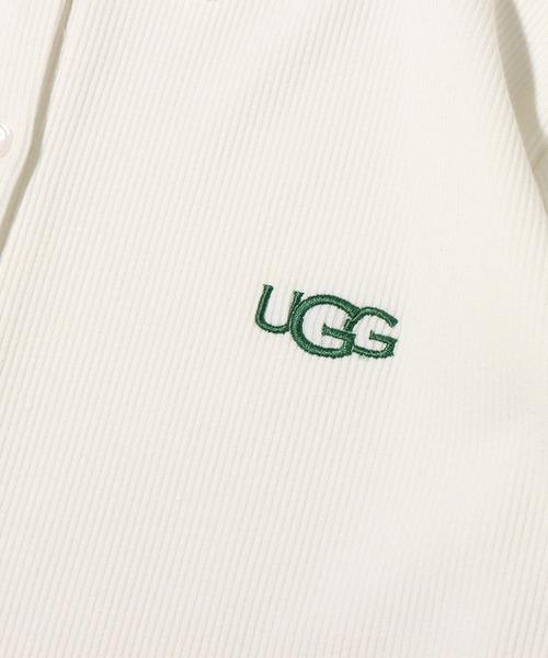 atmos pink（アトモスピンク）の「UGG@mos リブメローカーディガン / アグ リブメローカーディガン（カーディガン/ボレロ・レディース・ホワイト/ネイビー/サックスブルー・L/M）」の11枚目の写真