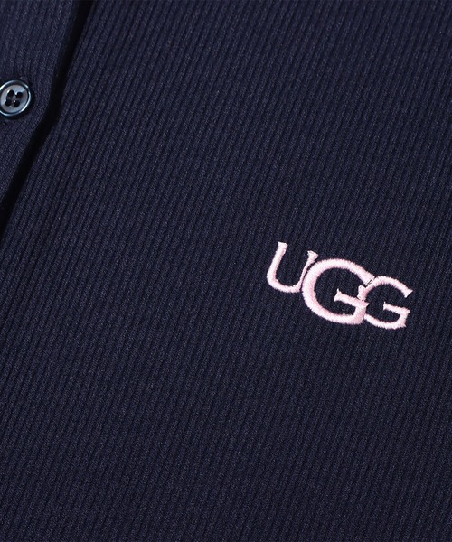 atmos pink（アトモスピンク）の「UGG@mos リブメローカーディガン / アグ リブメローカーディガン（カーディガン/ボレロ・レディース・ホワイト/ネイビー/サックスブルー・L/M）」の16枚目の写真