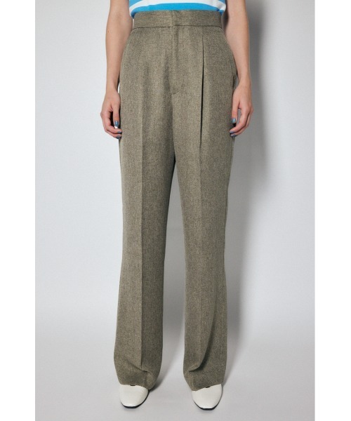 MOUSSY（マウジー）の「STRAIGHT TUCK パンツ（その他パンツ・レディース・カーキ/ベージュ・1/0/2）」の3枚目の写真