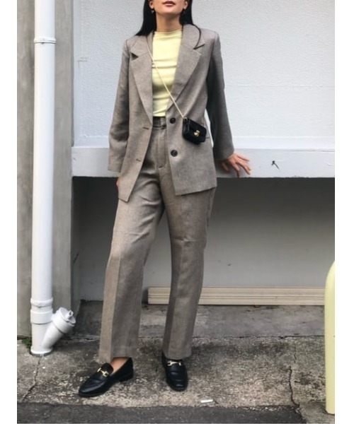 MOUSSY（マウジー）の「STRAIGHT TUCK パンツ（その他パンツ・レディース・カーキ/ベージュ・1/0/2）」の20枚目の写真