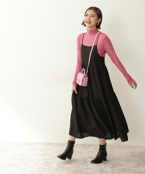 N.（N. Natural Beauty Basic）（エヌエヌナチュラルビューティーベーシック）の「◆ハイネックインナーカットソー（Tシャツ/カットソー・レディース・ブラック/オフホワイト/ピンク/ライトグリーン・MEDIUM）」の11枚目の写真