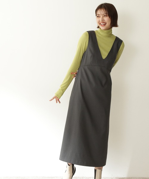 N.（N. Natural Beauty Basic）（エヌエヌナチュラルビューティーベーシック）の「◆ハイネックインナーカットソー（Tシャツ/カットソー・レディース・ブラック/オフホワイト/ピンク/ライトグリーン・MEDIUM）」の8枚目の写真