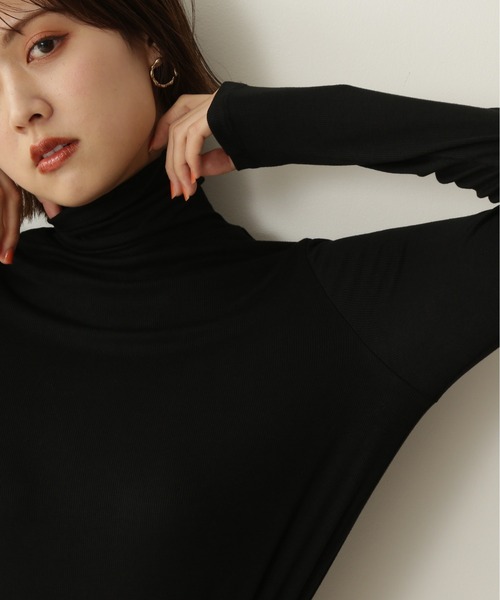 N.（N. Natural Beauty Basic）（エヌエヌナチュラルビューティーベーシック）の「◆ハイネックインナーカットソー（Tシャツ/カットソー・レディース・ブラック/オフホワイト/ピンク/ライトグリーン・MEDIUM）」の16枚目の写真