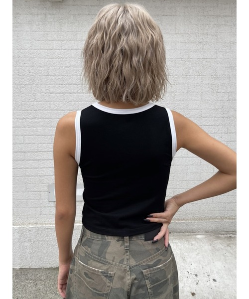 EGOIST(エゴイスト)の「発泡プリントタンクトップ(タンクトップ・レディース・ホワイト/ブラック/パープル・FREE)」の10枚目の写真