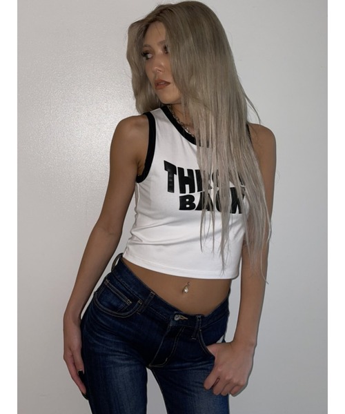 EGOIST(エゴイスト)の「発泡プリントタンクトップ(タンクトップ・レディース・ホワイト/ブラック/パープル・FREE)」の11枚目の写真