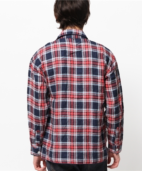 B:MING by BEAMS（ビーミングバイビームス）の「ビーミング by ビームス / リネンパイピングシャツ（シャツ/ブラウス・メンズ・ネイビー/レッド・LARGE/MEDIUM/X-LARGE/SMALL）」の6枚目の写真