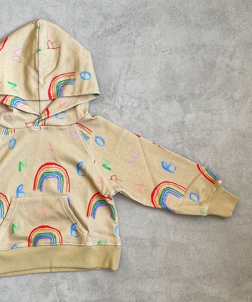 HOGAN RANCH WEAR(ホーガンランチウエア)の「ソウガラパーカー(80~130cm)(パーカー・キッズ・ライトグレー/ベージュ/ネイビー/マルチ・90/100/110/120/80/130/95)」の7枚目の写真