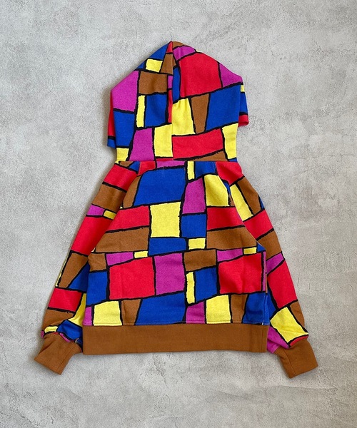 HOGAN RANCH WEAR(ホーガンランチウエア)の「ソウガラパーカー(80~130cm)(パーカー・キッズ・ライトグレー/ベージュ/ネイビー/マルチ・90/100/110/120/80/130/95)」の10枚目の写真