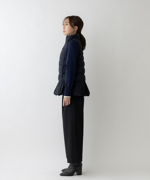 Sono(ソーノ)の「【SONO/ソーノ】フェミニニティダウンベスト(ダウンベスト・レディース・ライトベージュ/ネイビー・1)」の14枚目の写真