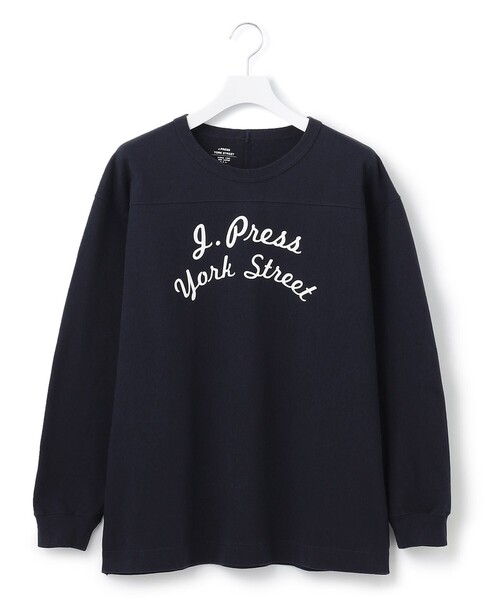 J.PRESS YORK STREET(ジェイプレスヨークストリート)の「【UNISEX】カレッジTシャツ(Tシャツ/カットソー・メンズ・グレー系/ホワイト系/グリーン系/ネイビー系・LARGE/MEDIUM/SMALL)」の4枚目の写真